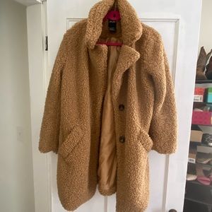 Adorable and Trendy Carmel Teddy Coat in Like-new Condition!